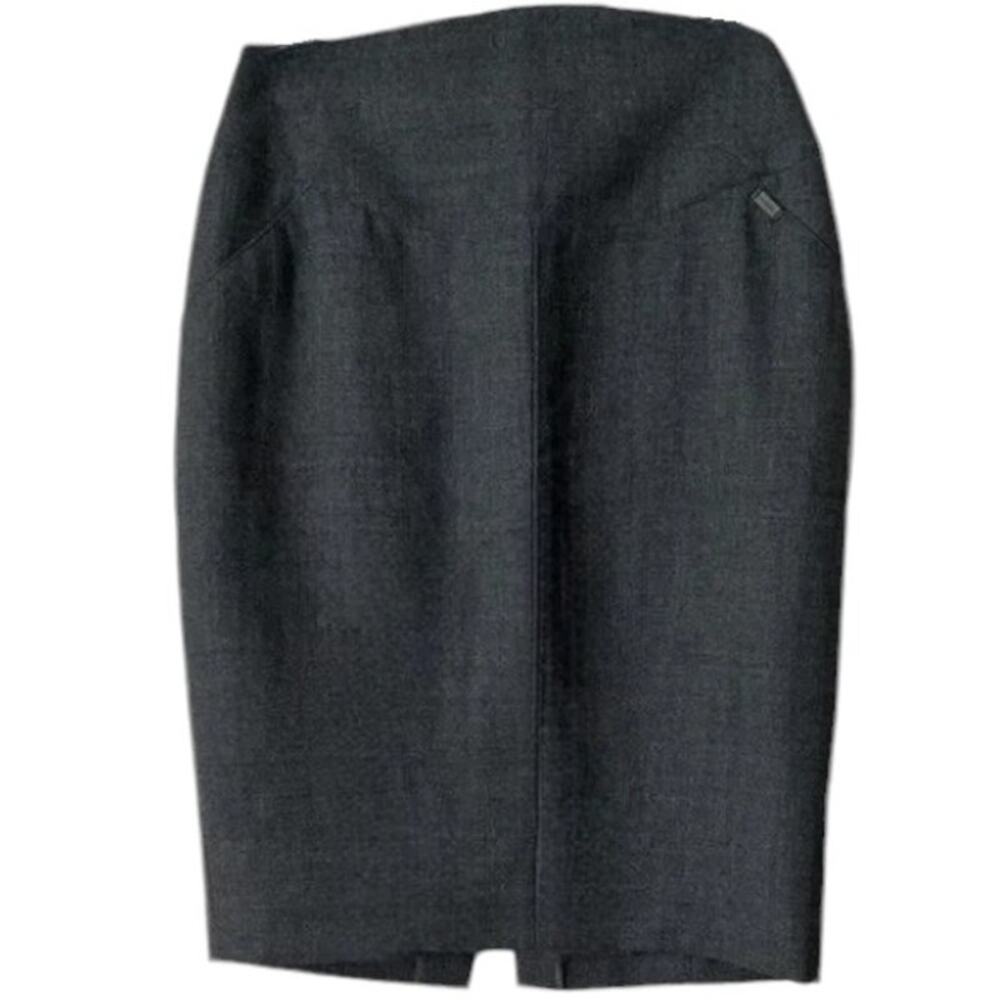 Chanel Vintage Gray Knee-Length Skirt, Small - Picture 4 of 9